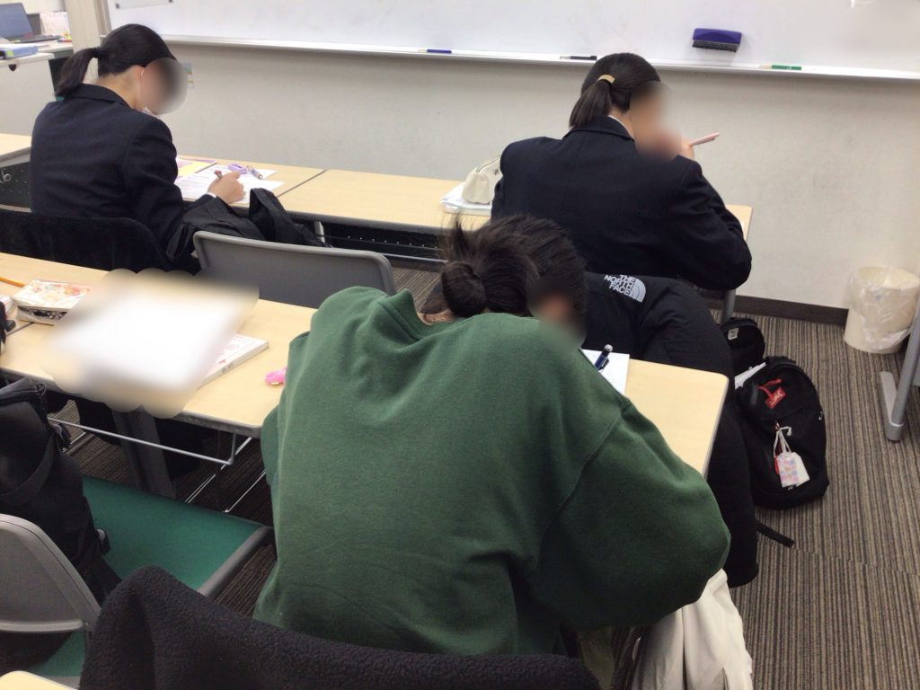 都立入試直前の中3の様子