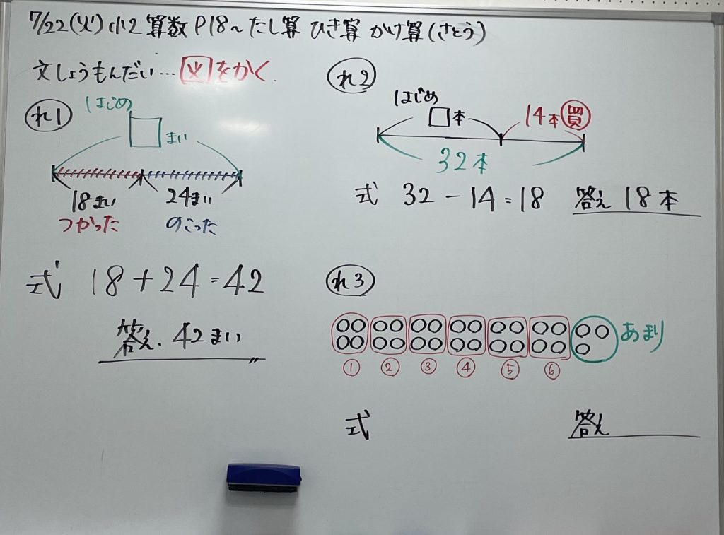 【夏期講習２日目★宿題連絡①】enaオンラインクラス通信＃１６２８