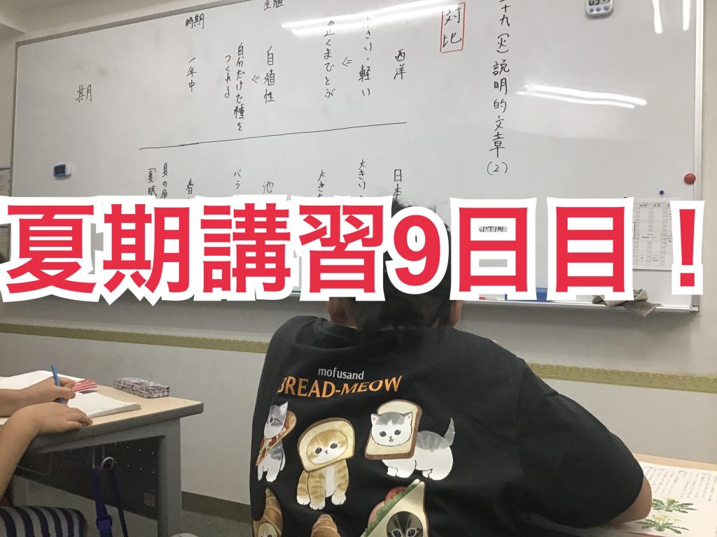 0730夏期講習9日目