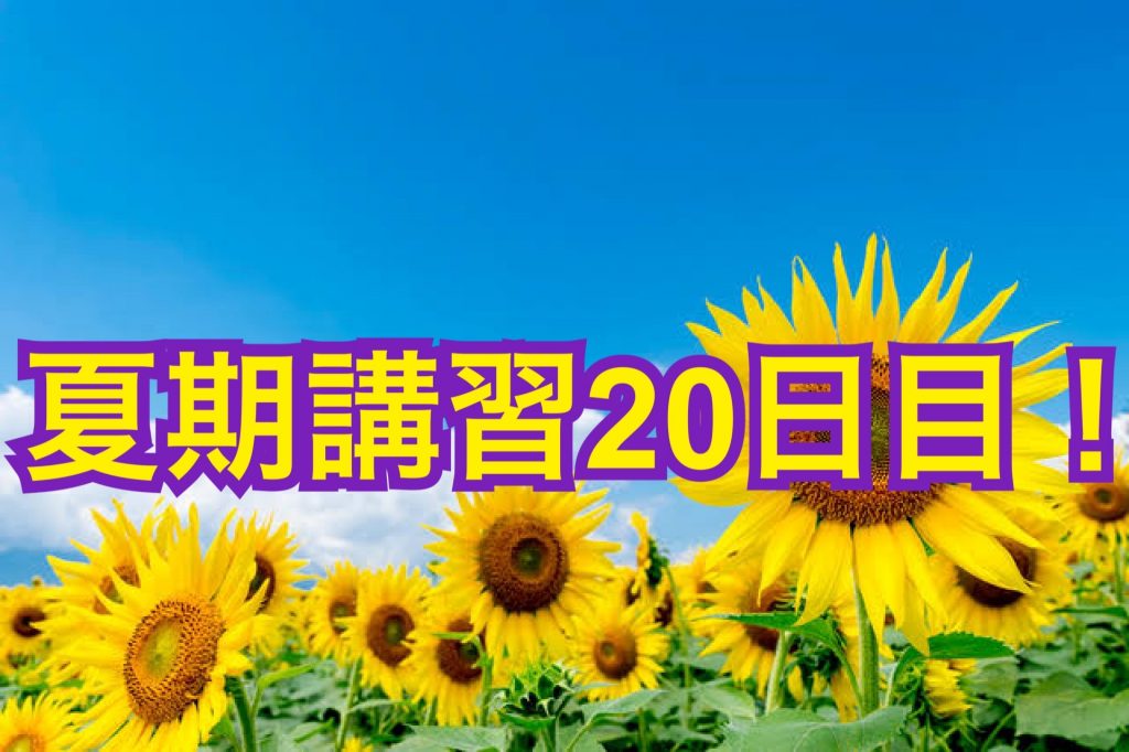 0812夏期講習20日目
