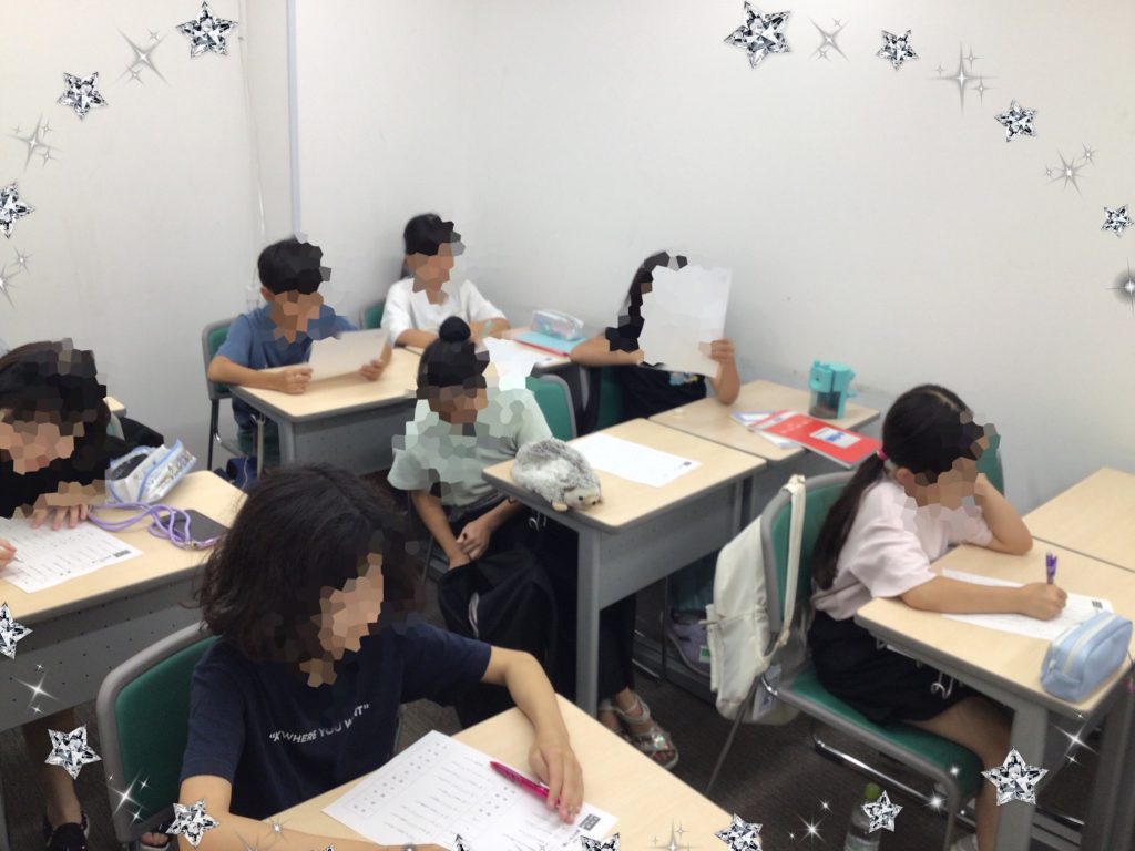 土曜日レポート。小4生の姿勢が良いです。