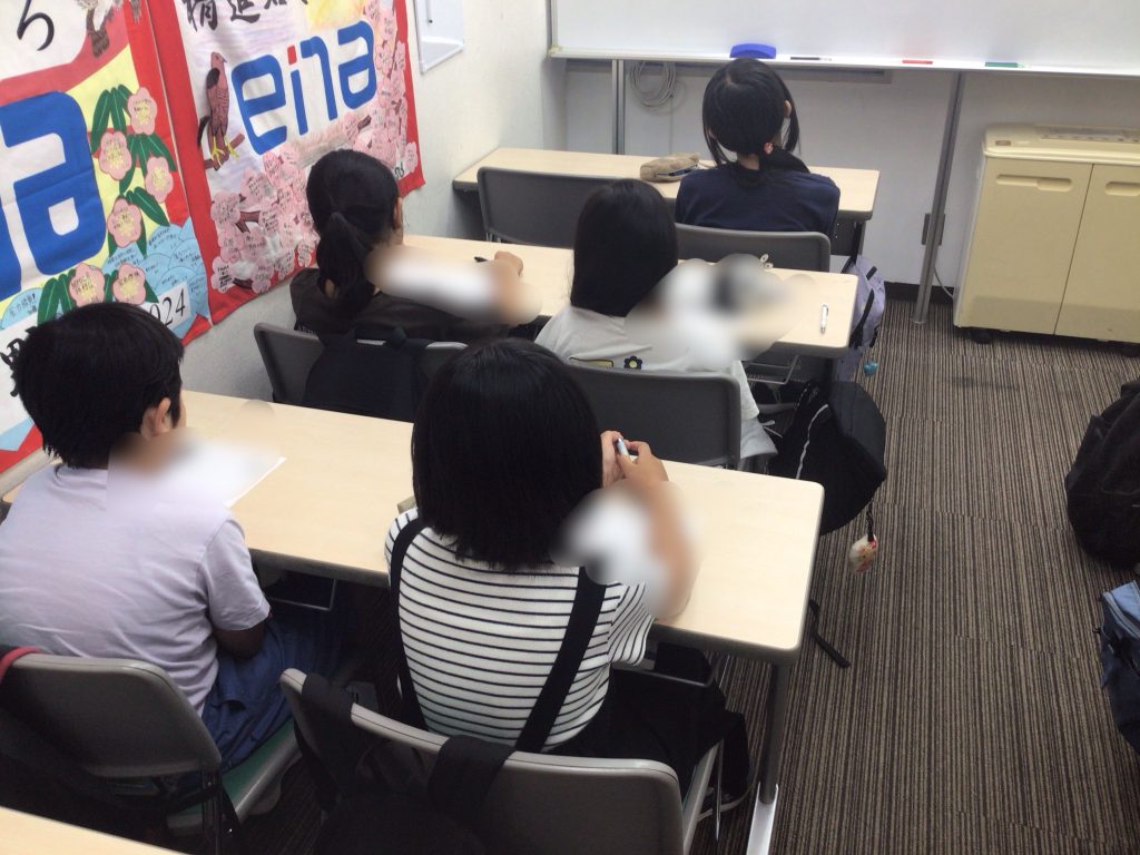 夏期講習明け初回の授業の様子