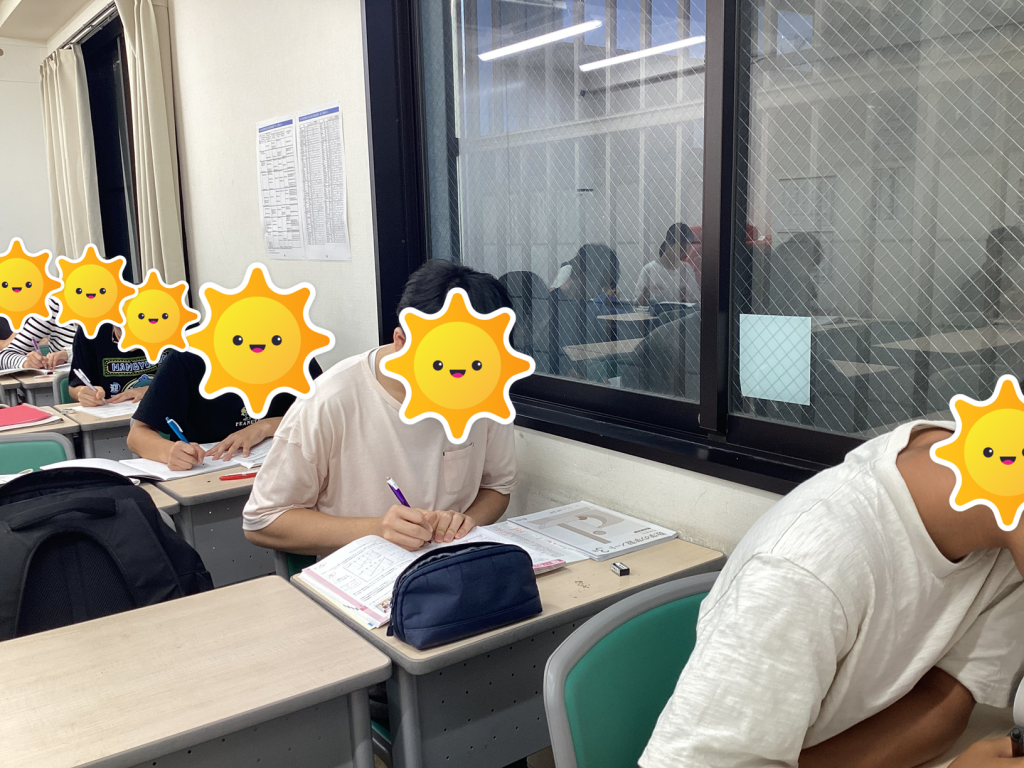 定期試験勉強の様子【門ブロ】9.8
