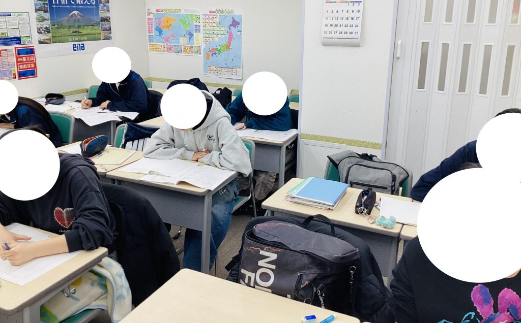 中３生：最後の追い込み！