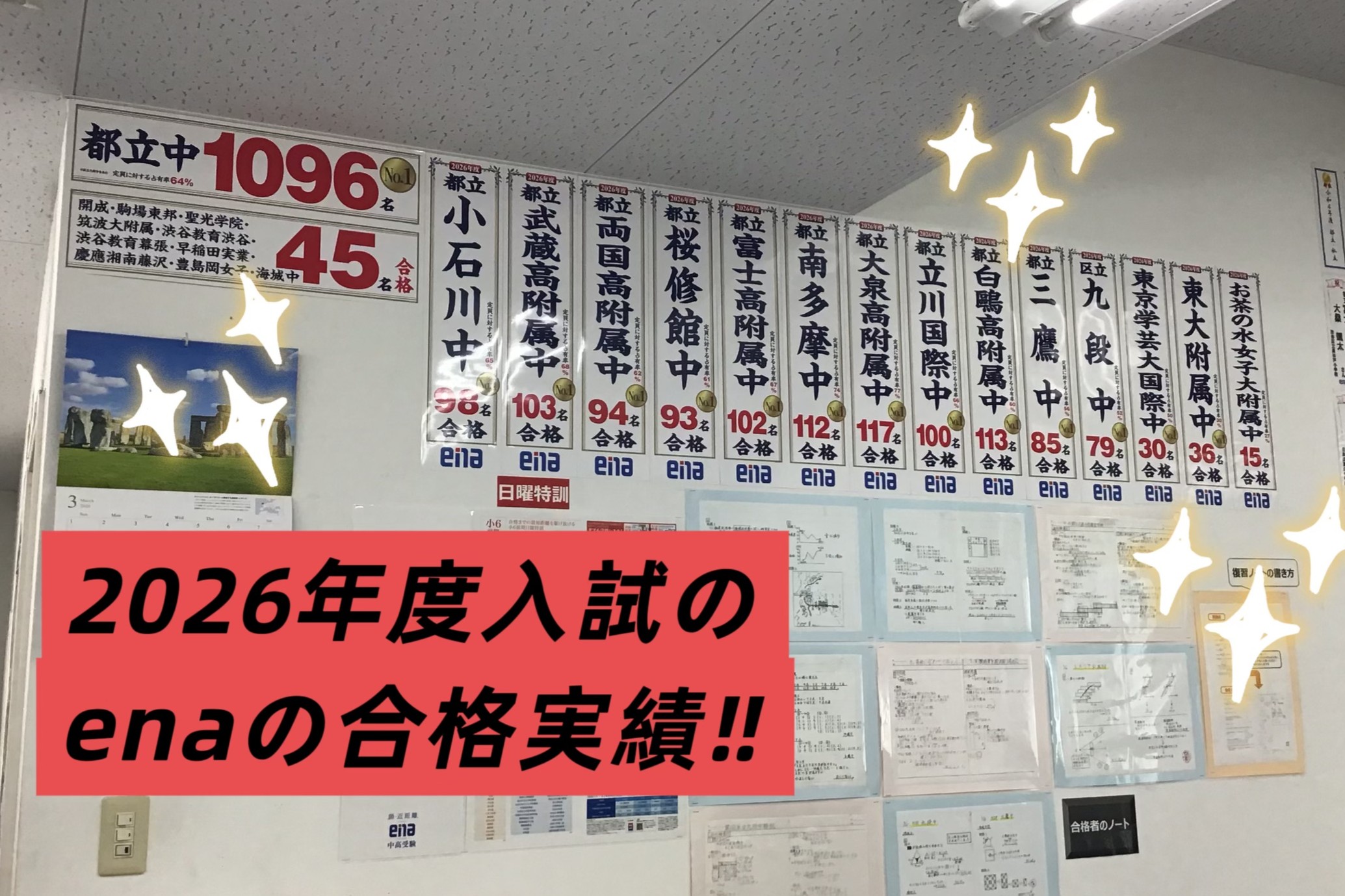 enaの都立中の合格実績