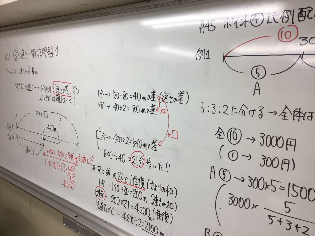 3月度最終授業 小6算数演習 公式 進学塾のena 中学 高校受験を中心に大学受験まで対応