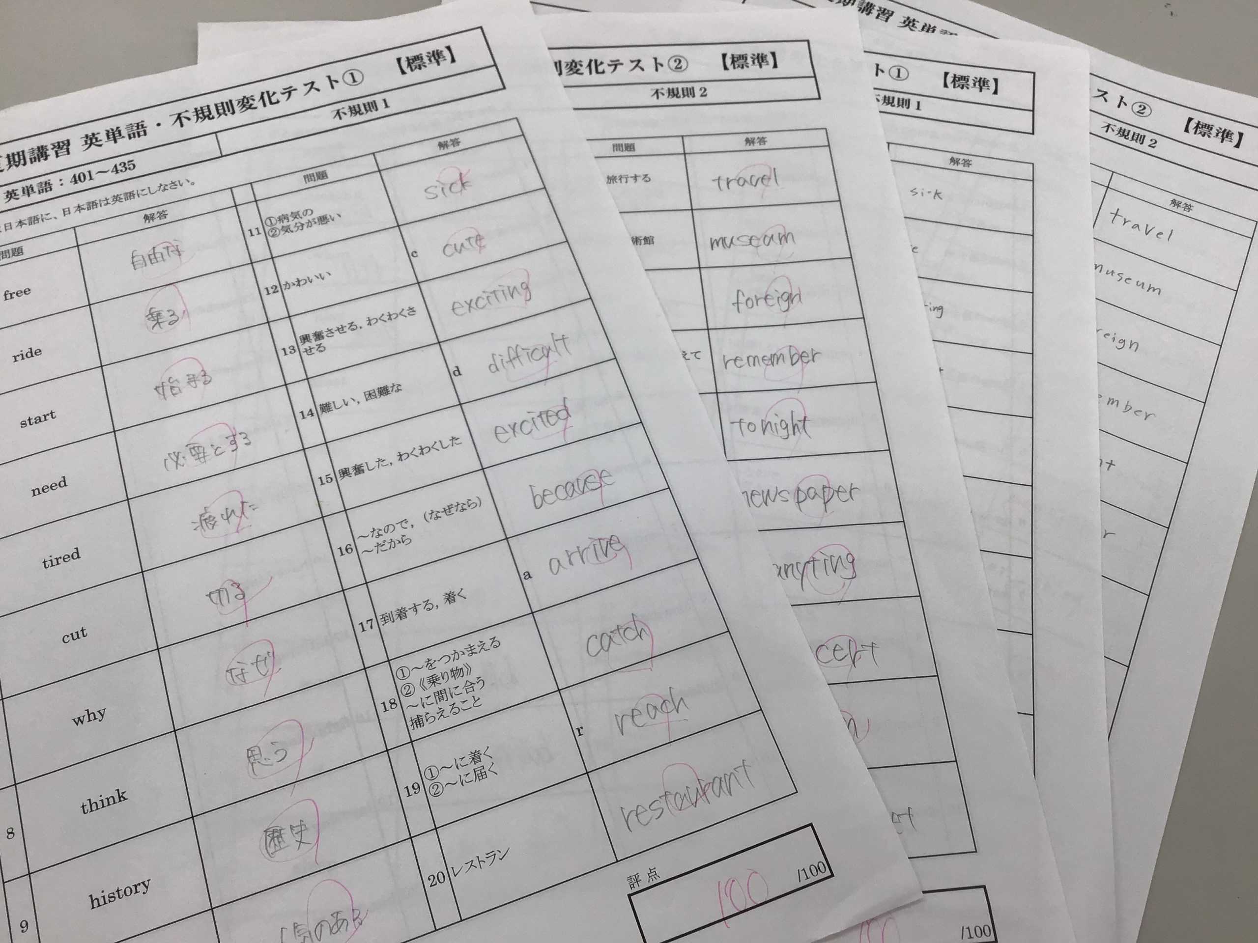 夏期講習会2日目「確認テストこそ講習会の真髄」