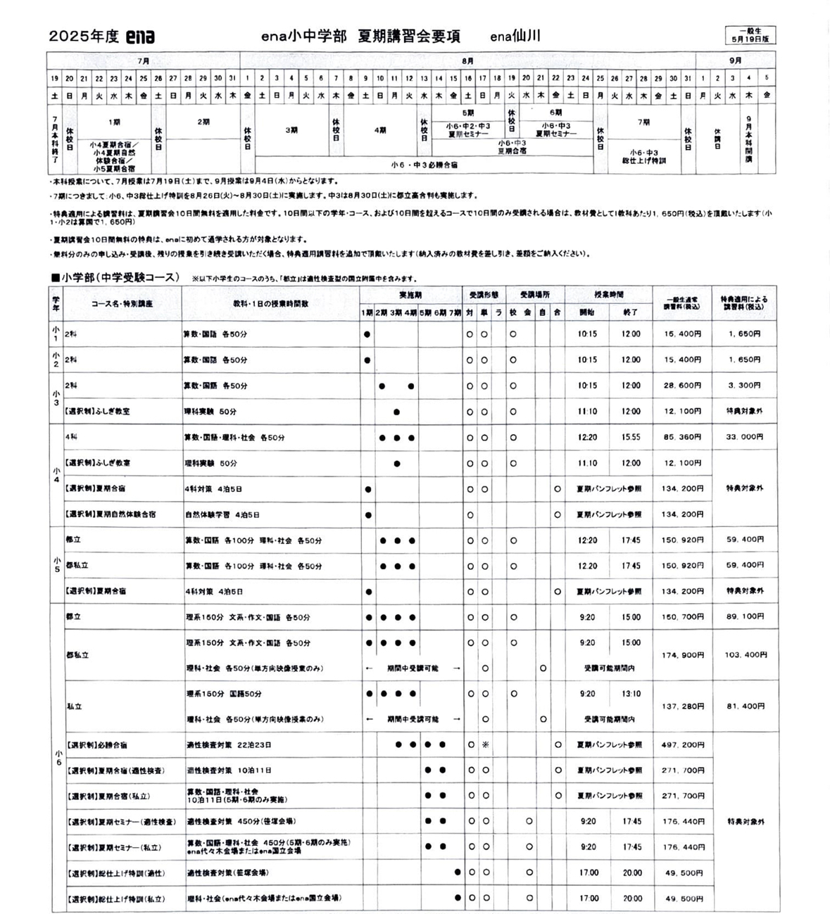 小4・小5のご紹介と夏期講習のご案内～ | 公式・進学塾のena
