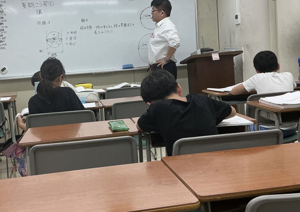 夏期講習２期・３期　酷暑の中、みんながんばってます。