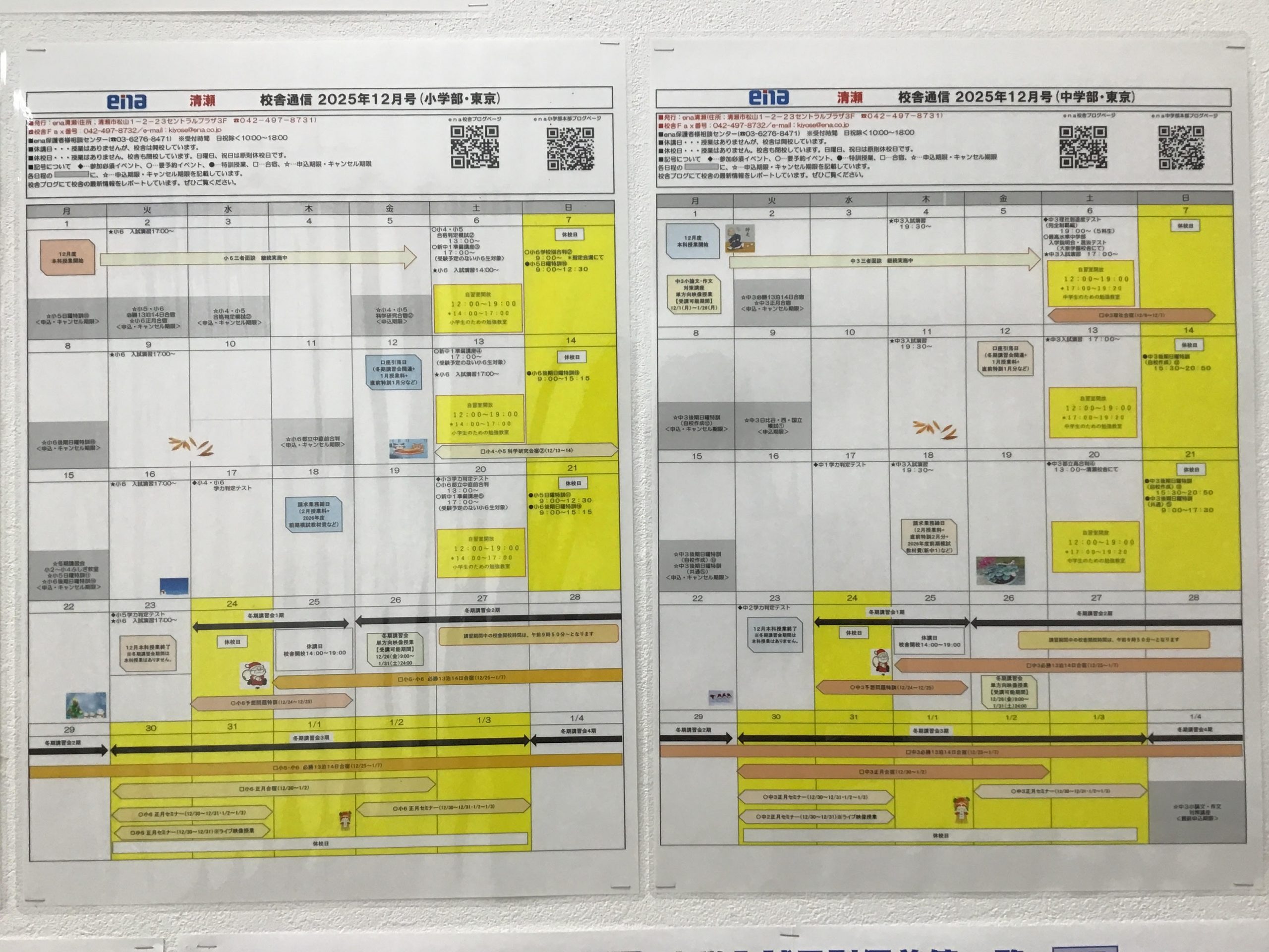 １２月に入りました