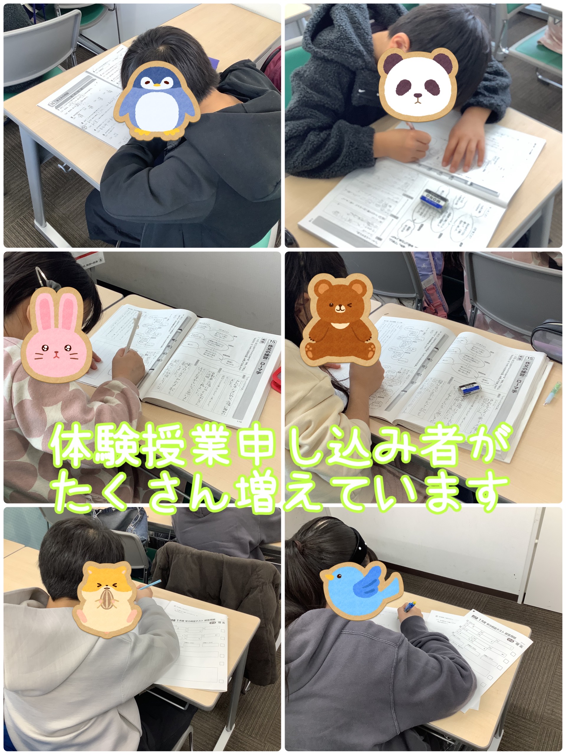 体験授業の受講者数が急上昇！