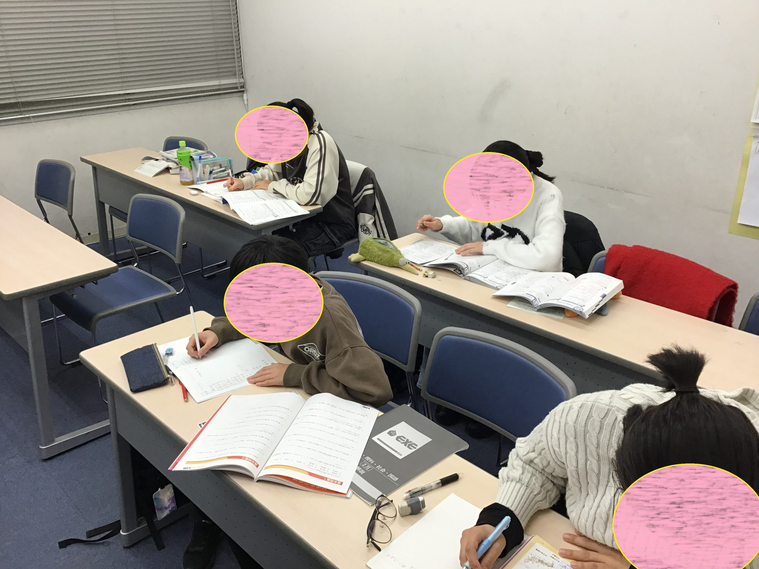 １年後の受験に向けて、早くも自習室がにぎわっています！