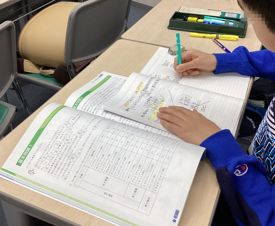 教室の学習の様子