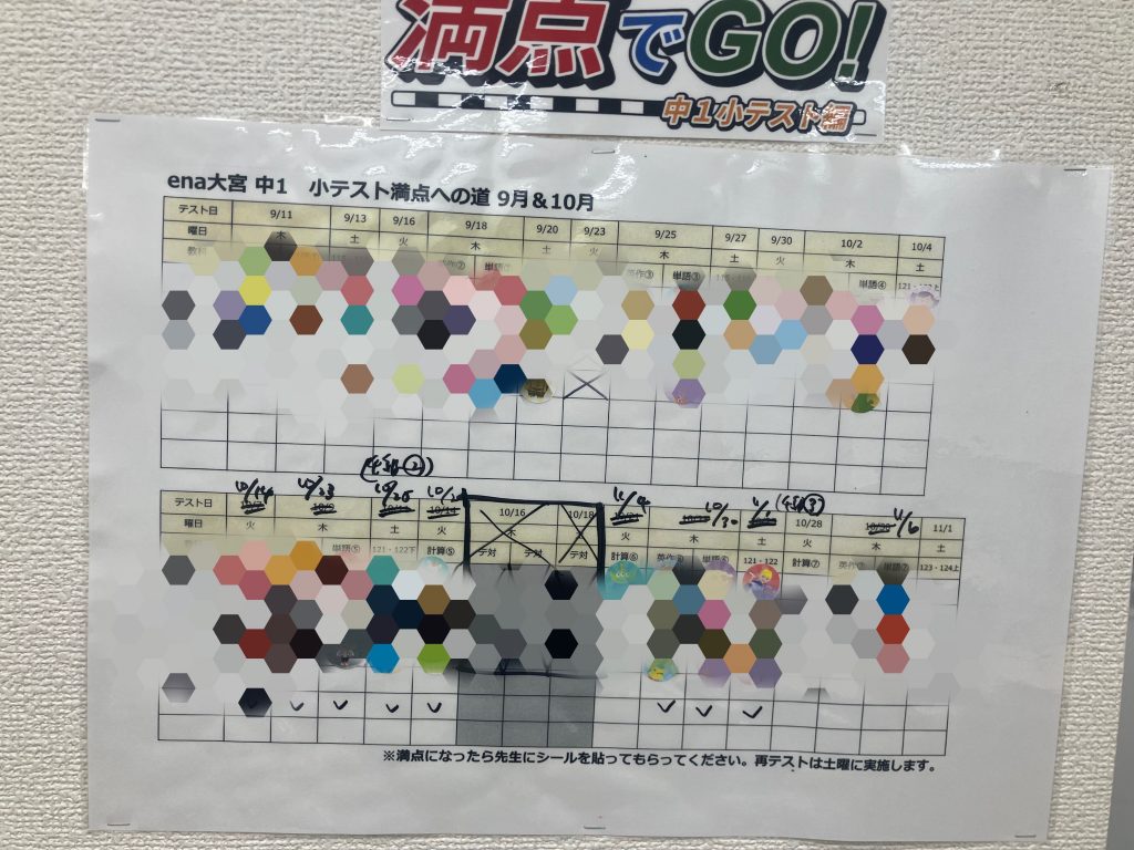 中1からの積み上げが重要です！