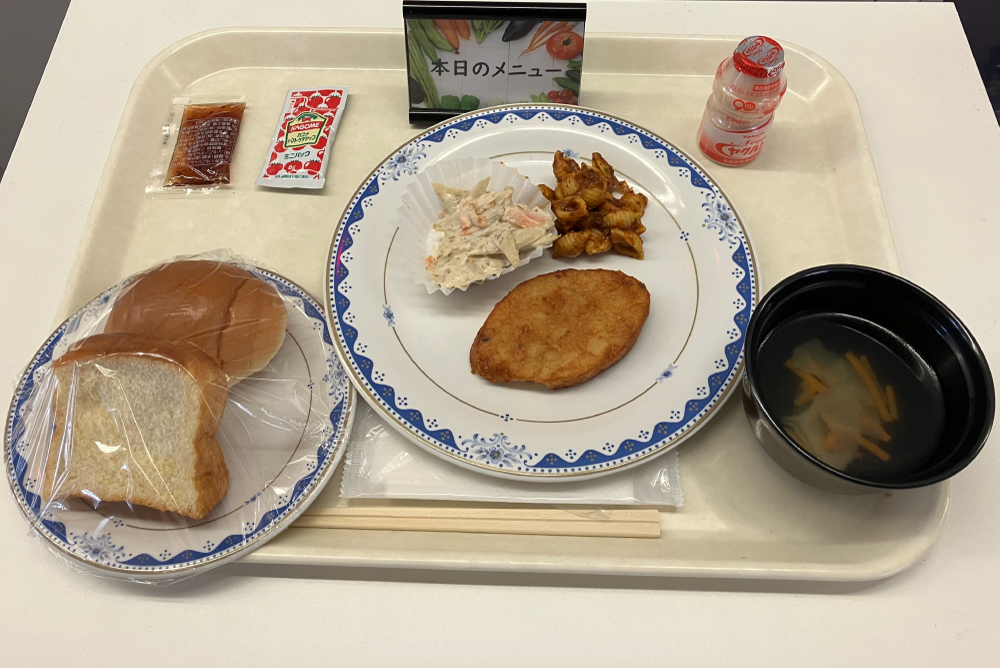 フィッシュフライとシェルパスタ