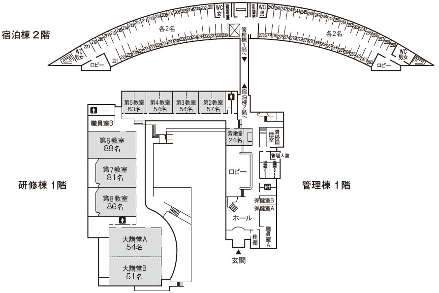 画像 富士山合宿場3号館案内図