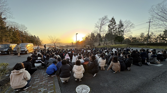 富士山2号館から見る初日の出