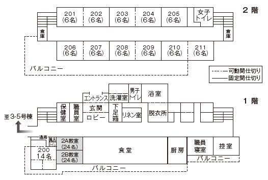 画像 清里合宿場 2号棟 案内図