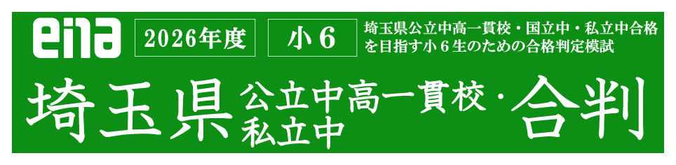小6埼玉県公立中高一貫校合判